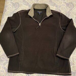 Black SOFT Fleece 1/4 Zip Pullover w/ Pockets